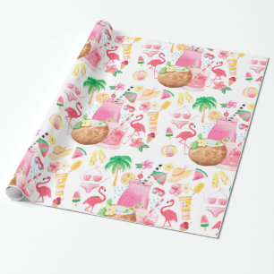 Summer Fun Tropical Beach Wrapping Paper