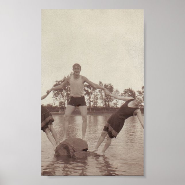 Summer Fun Vintage Photo Print (Front)