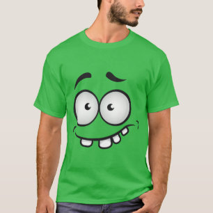 Summer funny and ugly face green men  T-Shirt