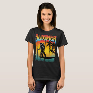 SUMMER FUNNY ASTRONAUT SUNSET T-Shirt
