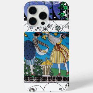 SUMMER GARDEN AND SWIRLS /FASHION COSTUME DESIGNER iPhone 15 PRO MAX CASE
