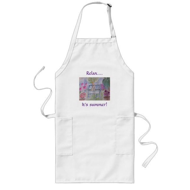 Summer Garden Bench  Long Apron (Front)