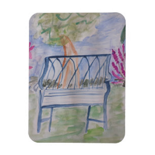 Summer Garden Bench  Magnet