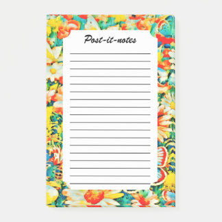 Summer Garden Butterflies Meadow Flowers Post-it Notes
