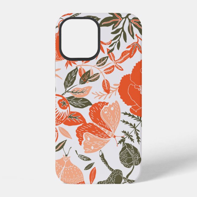 Summer Garden Deco Tile iPhone Case (Back)