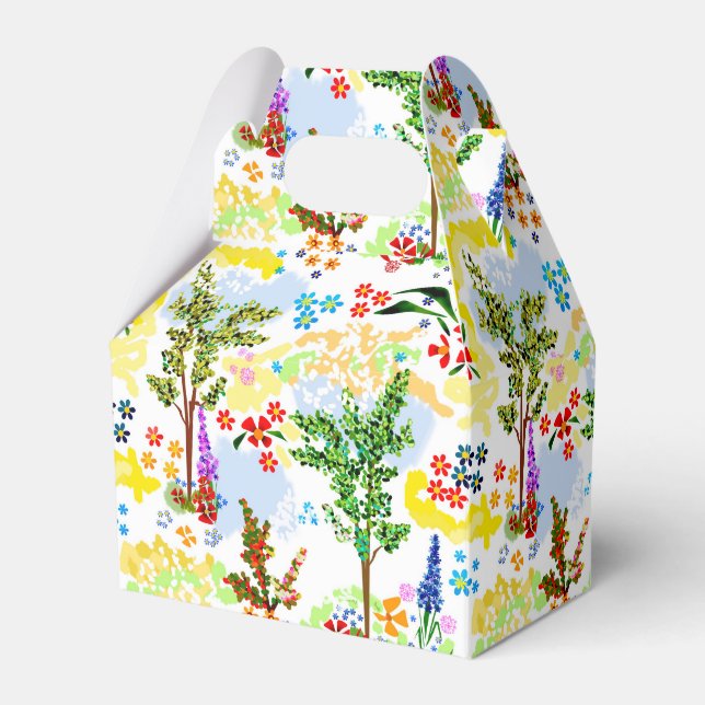 Summer garden favour box (Front Side)