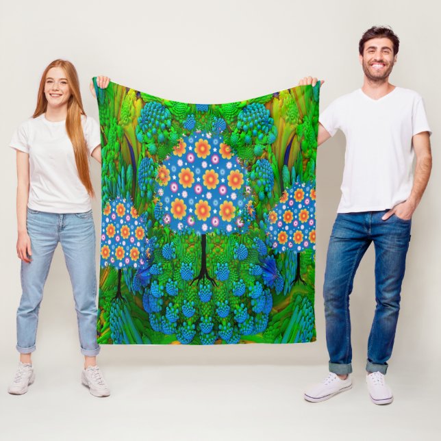 Summer Garden  Fleece Blanket (In Situ)