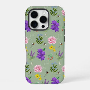 Summer Garden Floral iPhone 16 Pro Case
