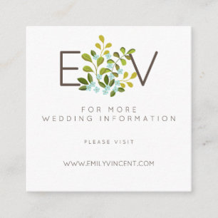 Summer Garden Floral Wedding Suite Website Insert