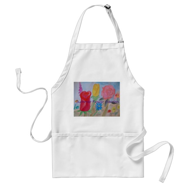 Summer Garden Flowers Apron (Front)
