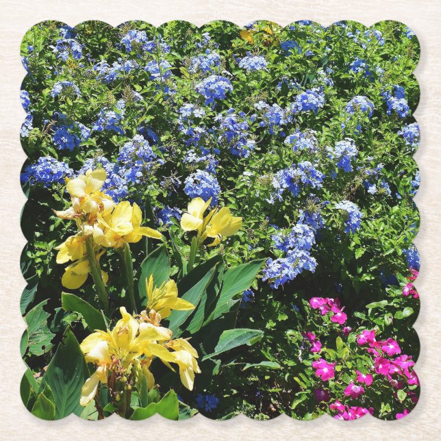 Summer Garden Paper Plate Coaster (Front)