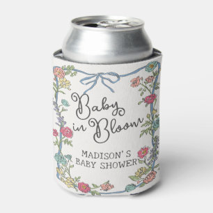 Summer Garden Party Bright Floral Baby Shower Can Cooler