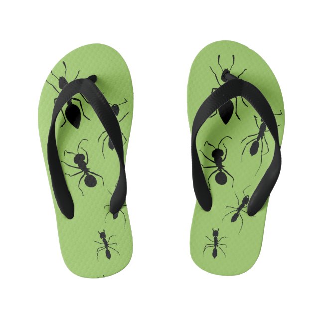 Summer Garden Party Crawling Picnic Ants Kid's Thongs (Footbed)
