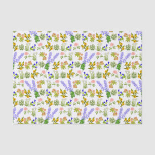 Summer Garden Party Floral Tissue Paper