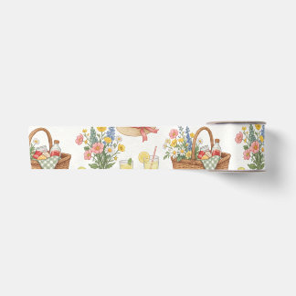 Summer Garden Picnic Flowers & Lemonade Satin Ribbon