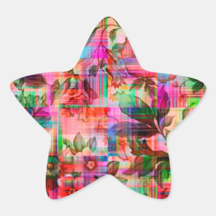 Summer Garden Star Sticker