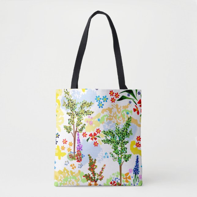 Summer garden tote bag (Front)