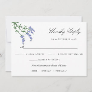 Summer Garden Watercolor Floral Wedding Invitation