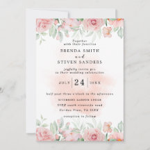 Summer Garden Watercolor Floral Wedding