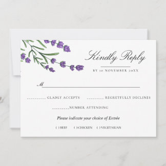 Summer Garden Watercolor Floral Wedding Invitation