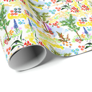 Summer garden  wrapping paper