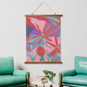 Summer Gardens at Night Hanging Tapestry