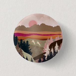 Summer Geese 3 Cm Round Badge