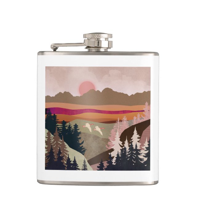 Summer Geese Hip Flask (Front)