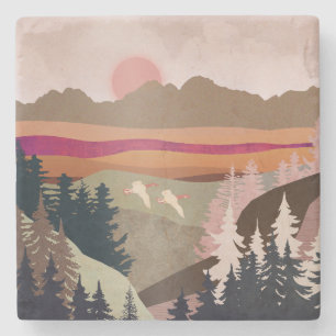 Summer Geese Stone Coaster