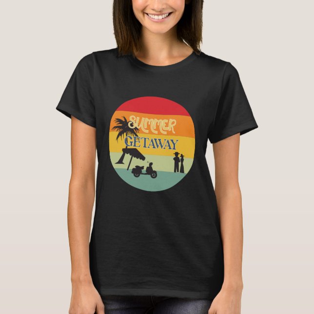 Summer Getaway Theme T-Shirt (Front)