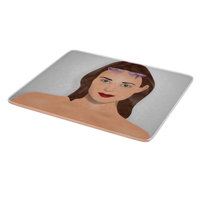 SUMMER GIRL CUTTING BOARD (Corner)