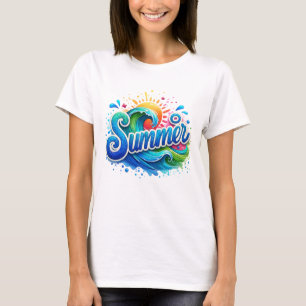 Summer Glitter waves Unisex T-Shirt