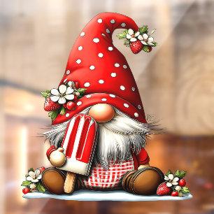 Summer Gnome Window Cling