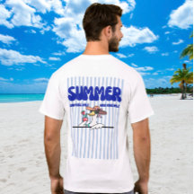 Summer Good Vibes Only Goose Stripe Art