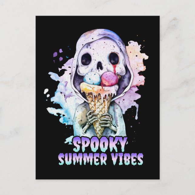 Summer goth Spooky Summer Vibes Postcard (Front)