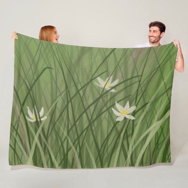 Summer Grass  Fleece Blanket (In Situ)