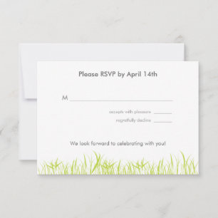 Summer Grass RSVP Card