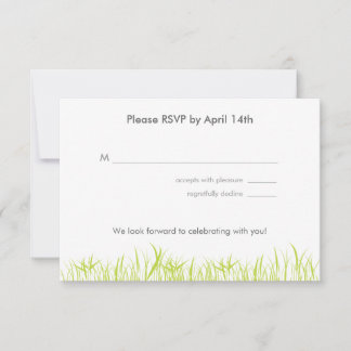 Summer Grass RSVP Card