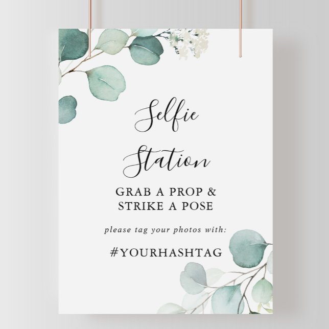Summer Green Eucalyptus Selfie Station Sign (Creator Uploaded)