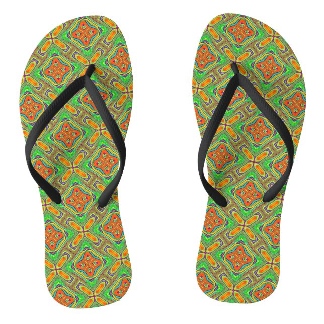 Summer Green Thongs (Footbed)