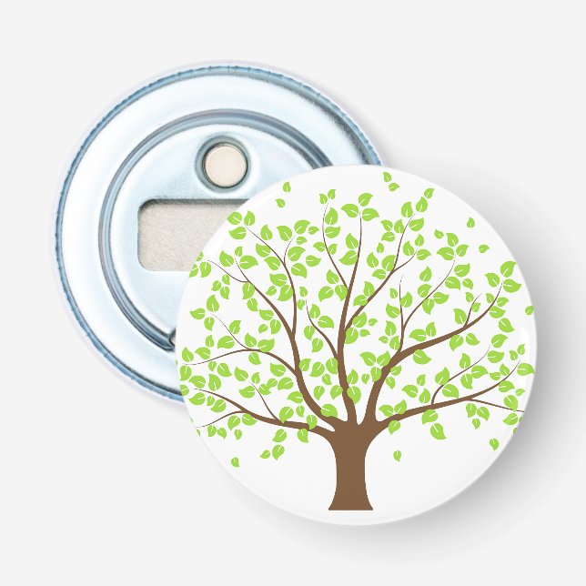 Summer Green Tree Bottle Opener (Front)