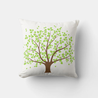 Summer Green Tree Pillow