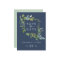 Summer Greenery | Navy Save the Date Postcard