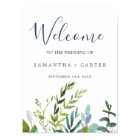 Summer Greenery Welcome Wedding