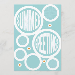 Summer Greetings Circles Flat Card
