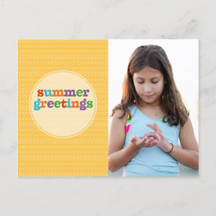 Summer Greetings Sunshine Postcard