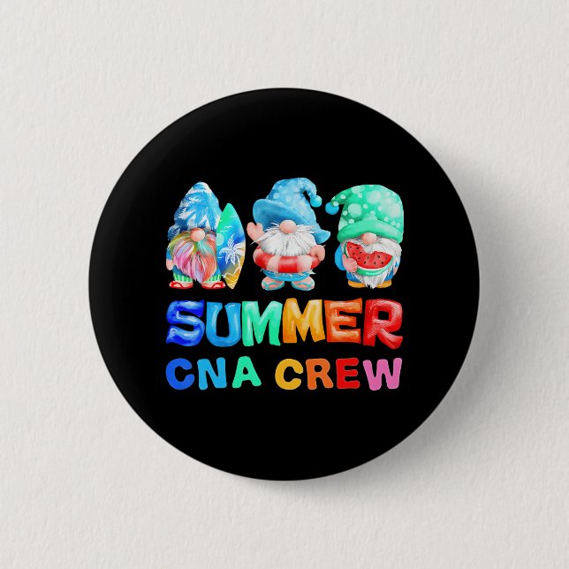 Summer Grome Cna American NURSE 4th Of July 6 Cm Round Badge (Front)