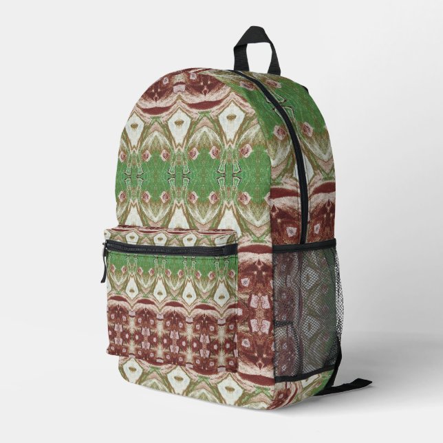 summer gypsy  printed backpack (Back Corner Right)