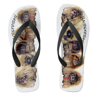 Summer Hairstorm! Adult Flip Flops, Wide Straps Fl Thongs