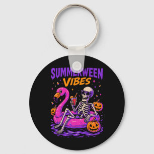 Summer Halloween Skeleton Costume Key Ring